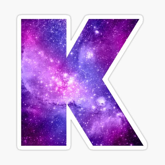 حروف گلکسی k — فانتزی و جذاب باهوشک