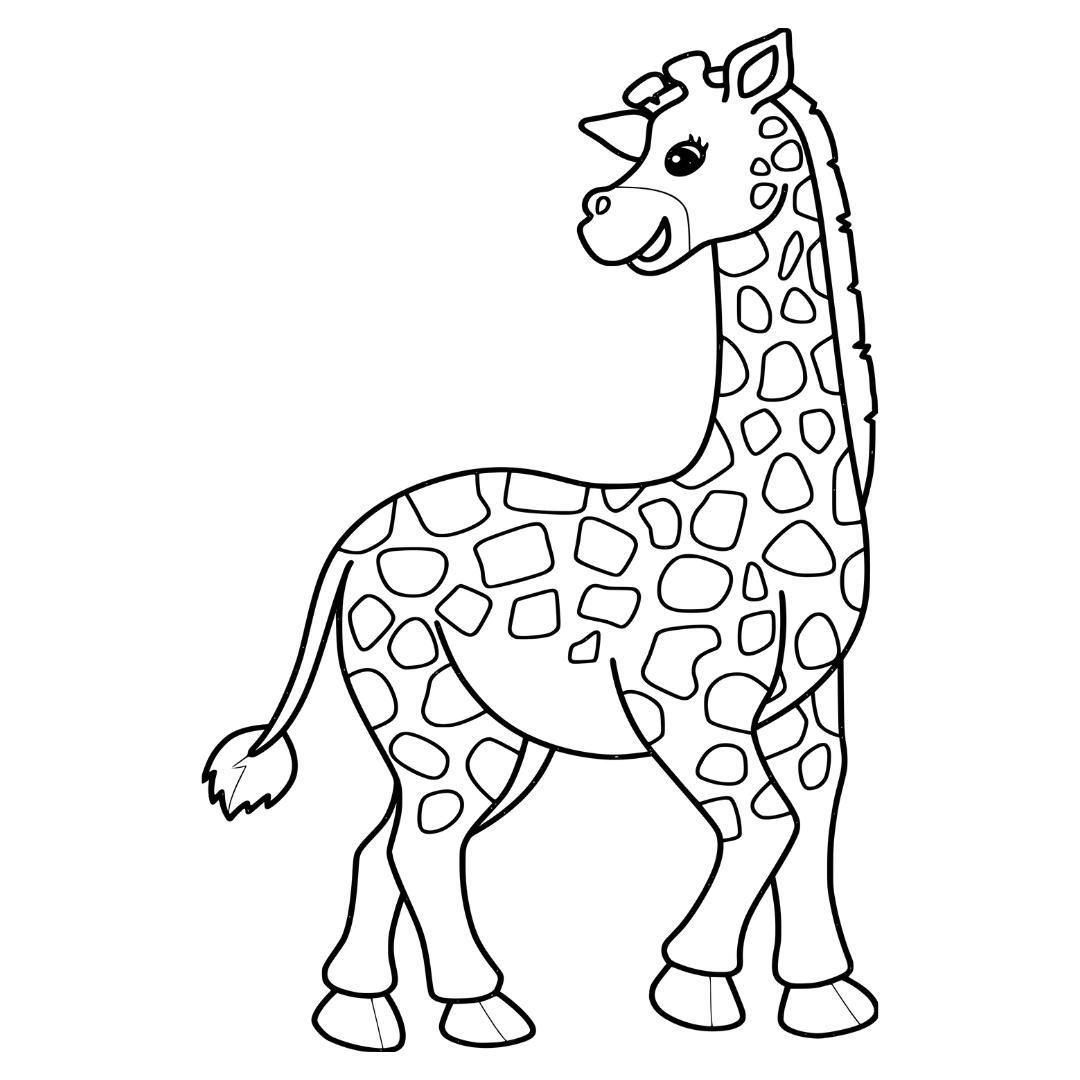 رنگ آمیزی زرافه