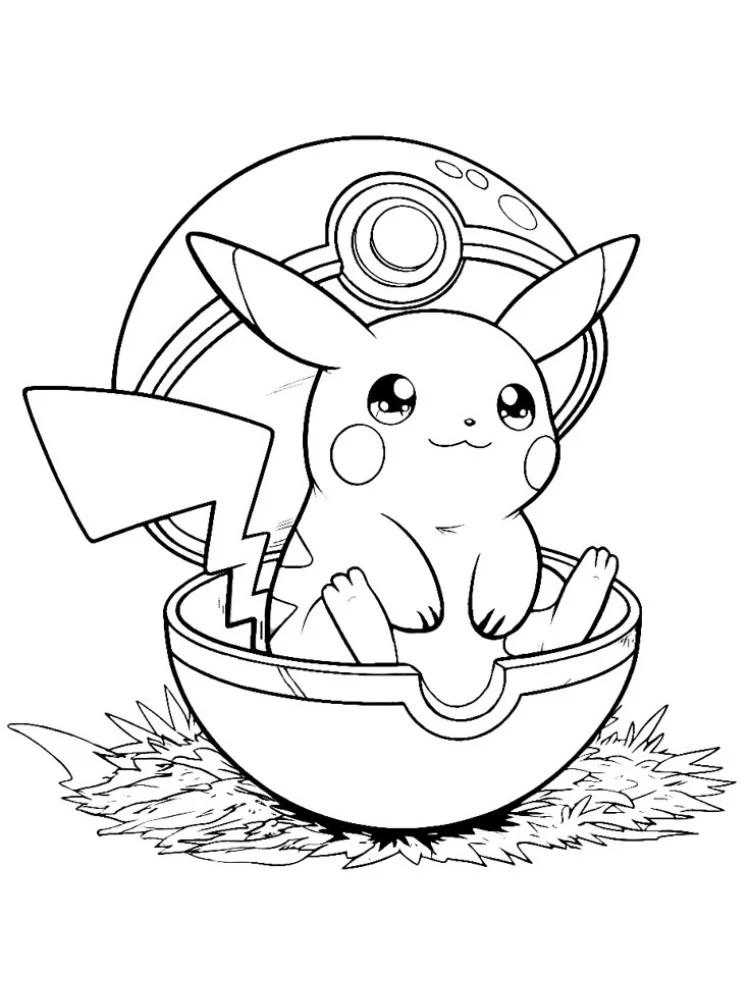 نقاشی کیوت pokemon — نقاشی و رنگ آمیزی باهوشک