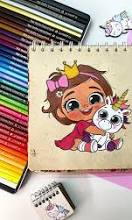 نقاشی دخترانه — نقاشی و رنگ آمیزی باهوشک