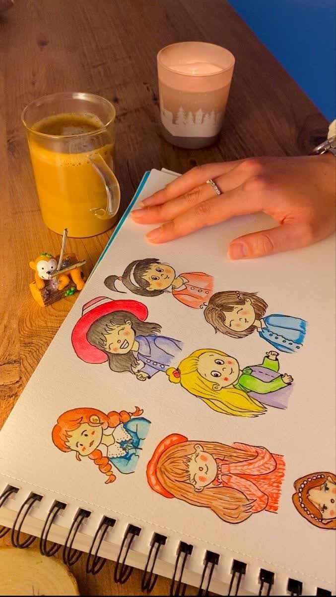 نقاشی چند چهره — نقاشی و رنگ آمیزی باهوشک