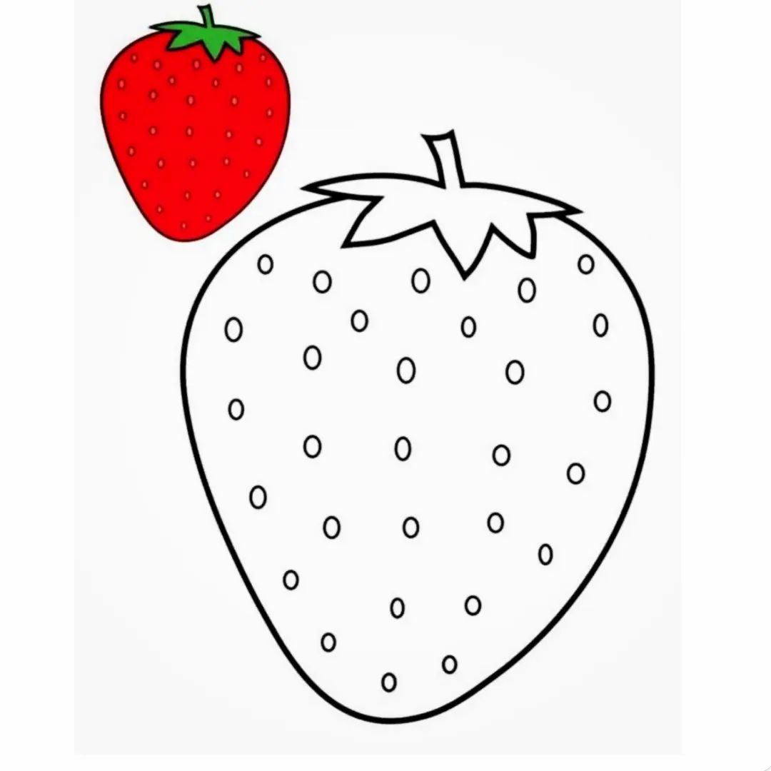 رنگ آمیزی توت فرنگی