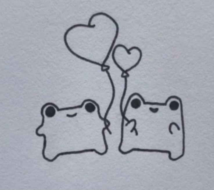 نقاشی ساده و کیوت قورباغه ☺️🐸 — نقاشی و رنگ آمیزی باهوشک
